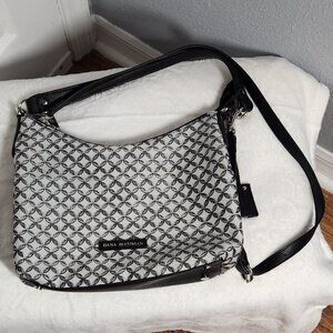 NEW!!! Dana Buchman white, black and silver shoulder bag, purse